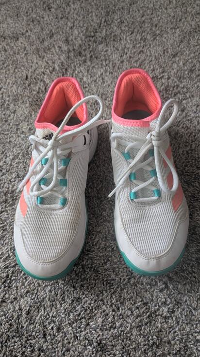 adidas Shoes - Adidas Pink, White & Teal Athletic Bottoms – Size 3.5Y